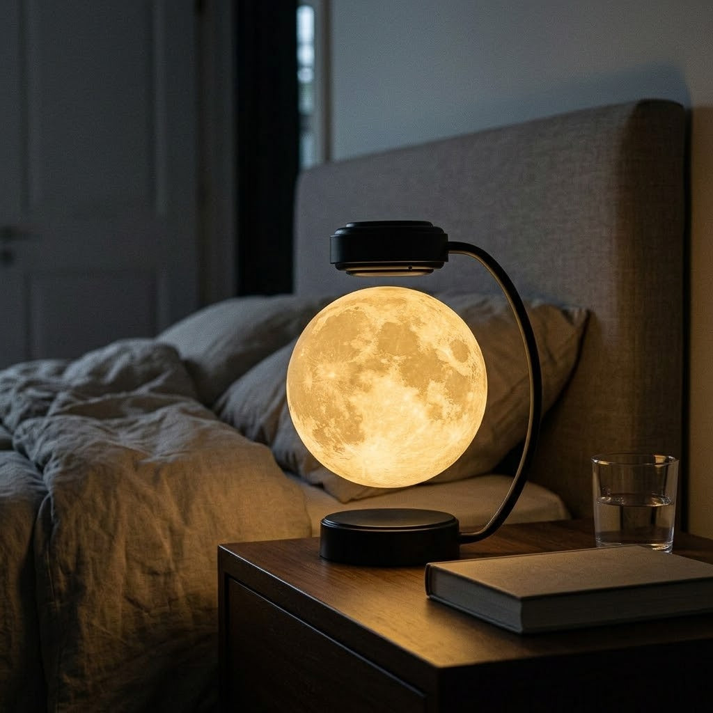 Zentrolia | Levitating Moon Lamp with Floating Ball