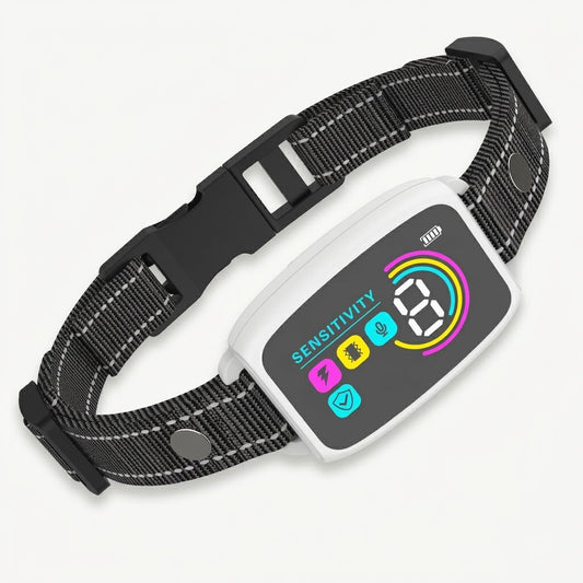 Zentrolia rechargeable dog bark training collar with color display