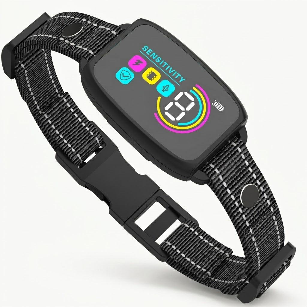 Zentrolia rechargeable dog bark training collar with color display