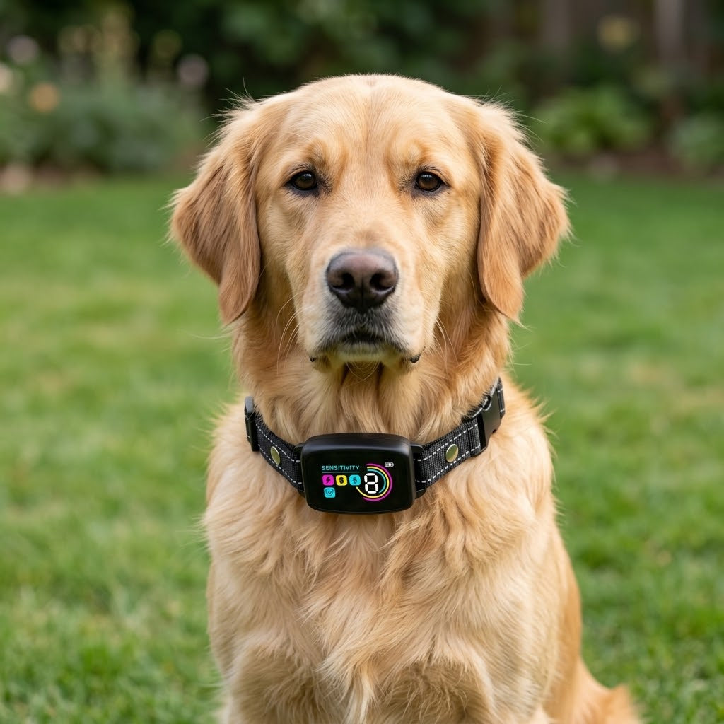 Zentrolia rechargeable dog bark training collar with color display