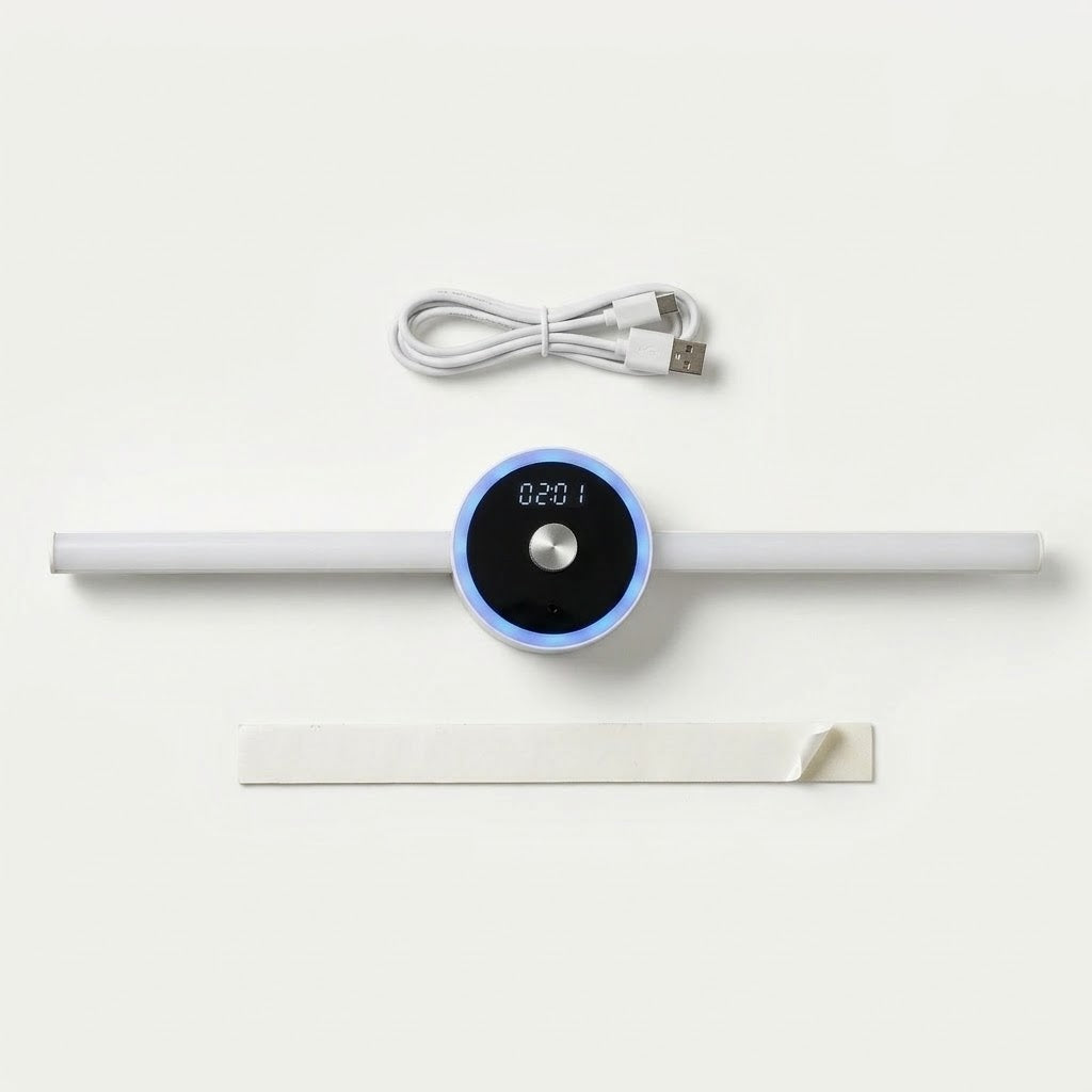 Zentrolia rechargeable motion sensor cabinet light mounted inside a wardrobe